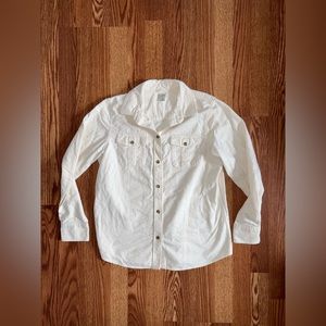 LL Bean cream button down